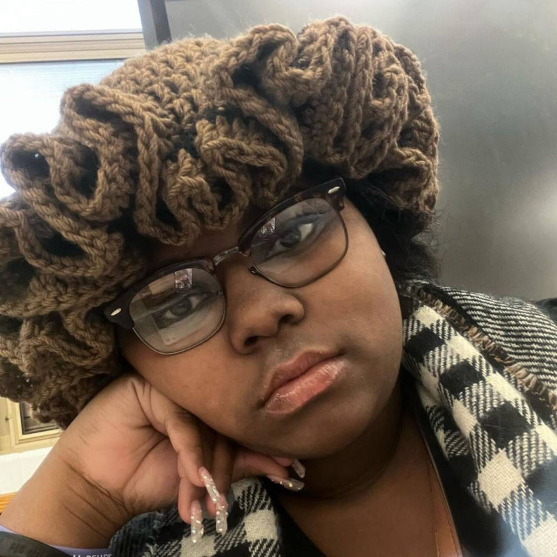 Knitted Ruffled Hats