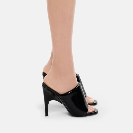 Open Toe Half Slippers Stiletto Sandals