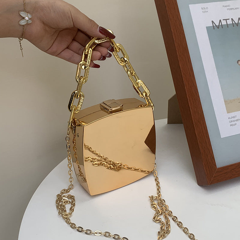 Thick Portable Chain Shoulder Box Bags