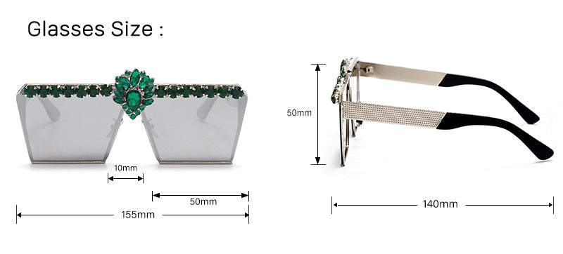 Square Jewel Sunglasses