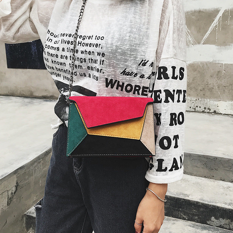 Simple Shoulder Stitching Handbags