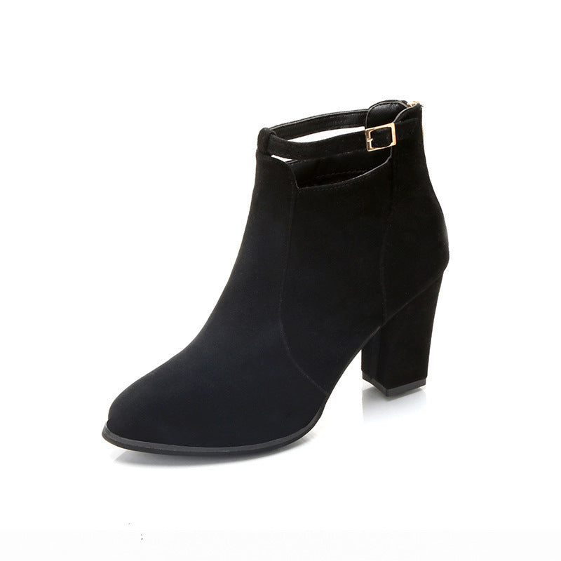 High-Heeled Martin Boots