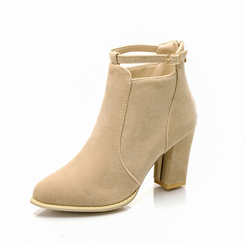 High-Heeled Martin Boots