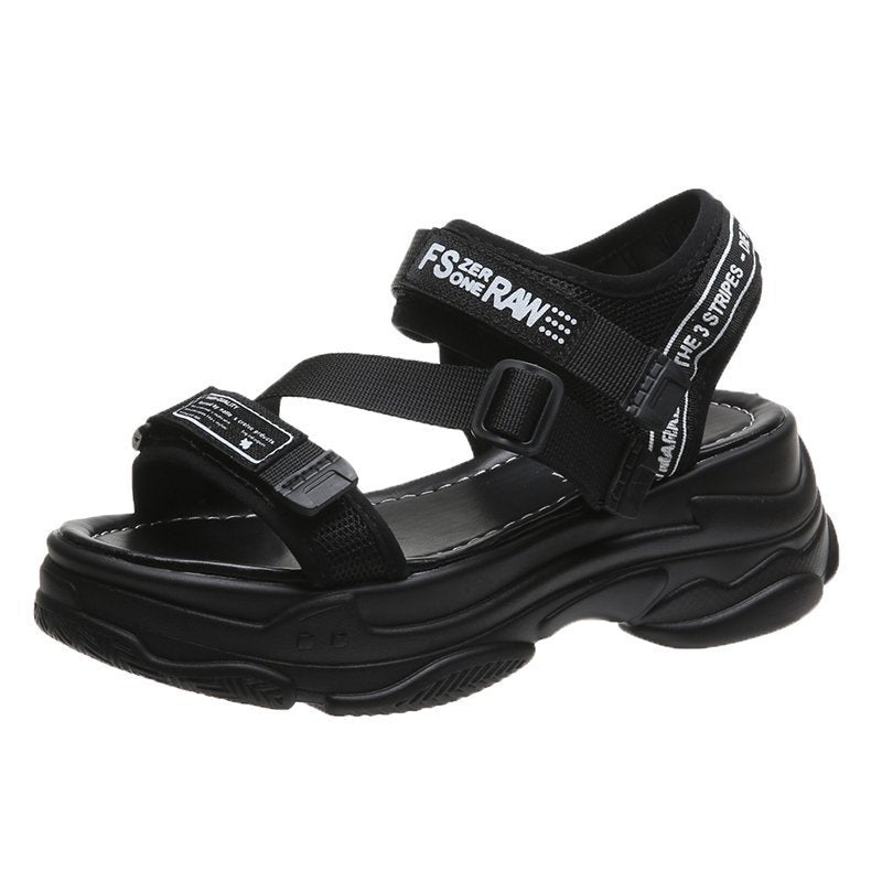 Platform Sports Style Velcro Sandals