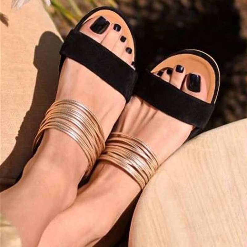 Wide Strap Slippers