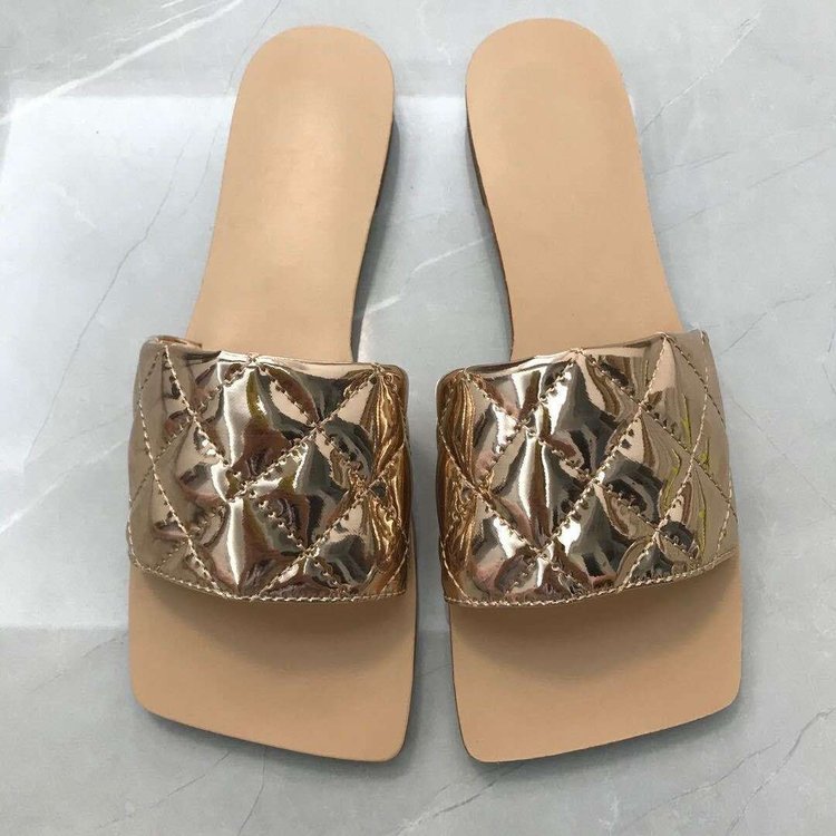 Leather Solid Peep Toe Flats