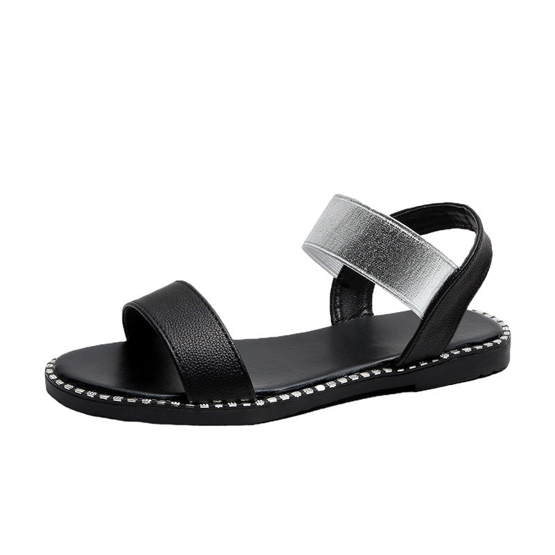 Double Strap Flat Sandals
