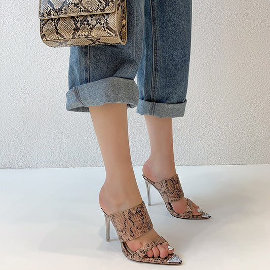 Pointed High Heel Sandals