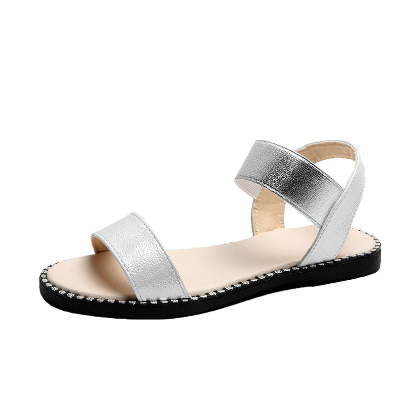 Double Strap Flat Sandals