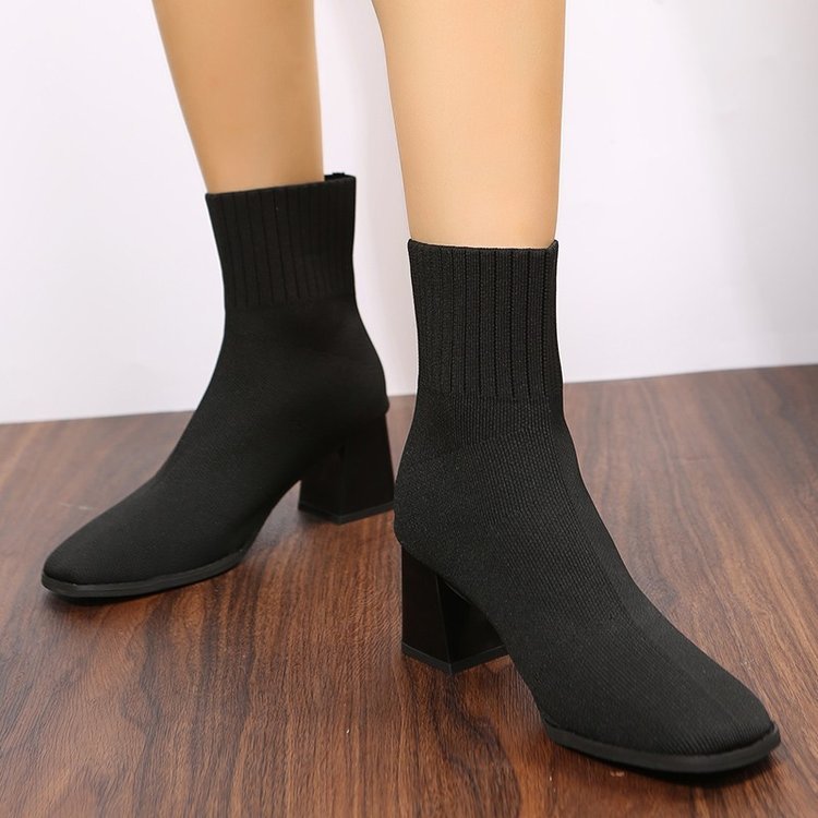 Heel Pointed Stretch Boots