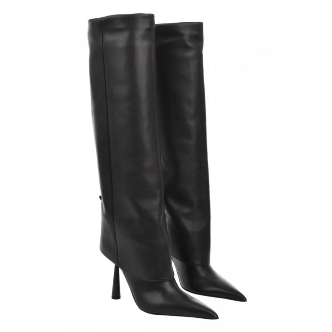 Pointed Toe Stiletto Heel Boots
