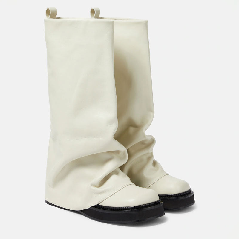 Over The Shoe Round Long Tube Boots
