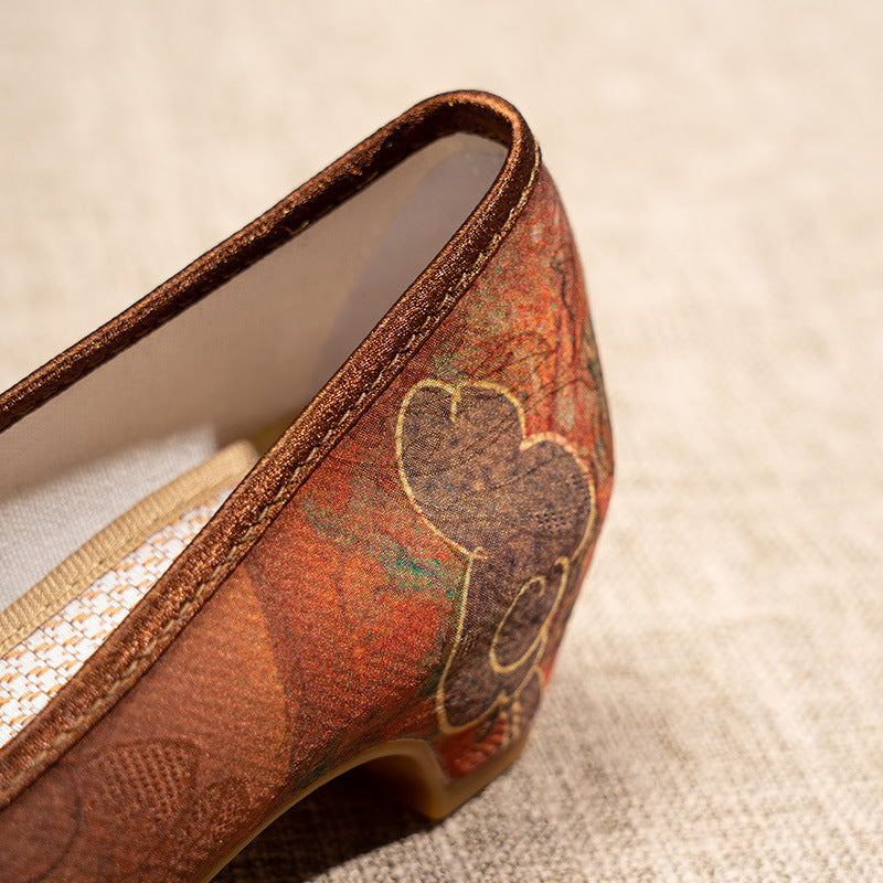 Embroidered Ethnic Style Flats