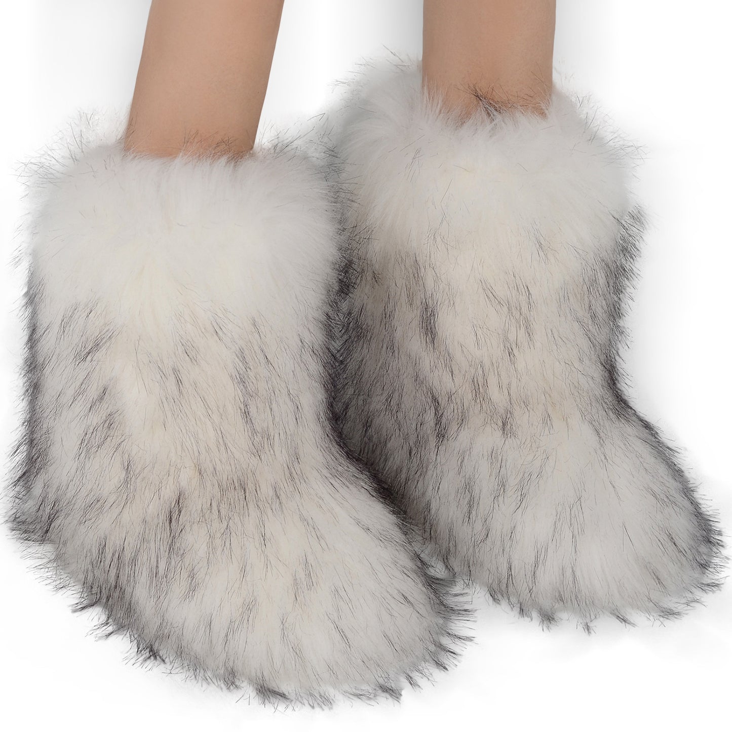 Wild Warm Mid-Calf Fur Boots