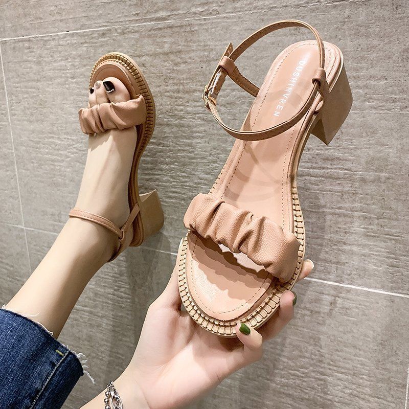 Ankle-strap Buckle Sandals