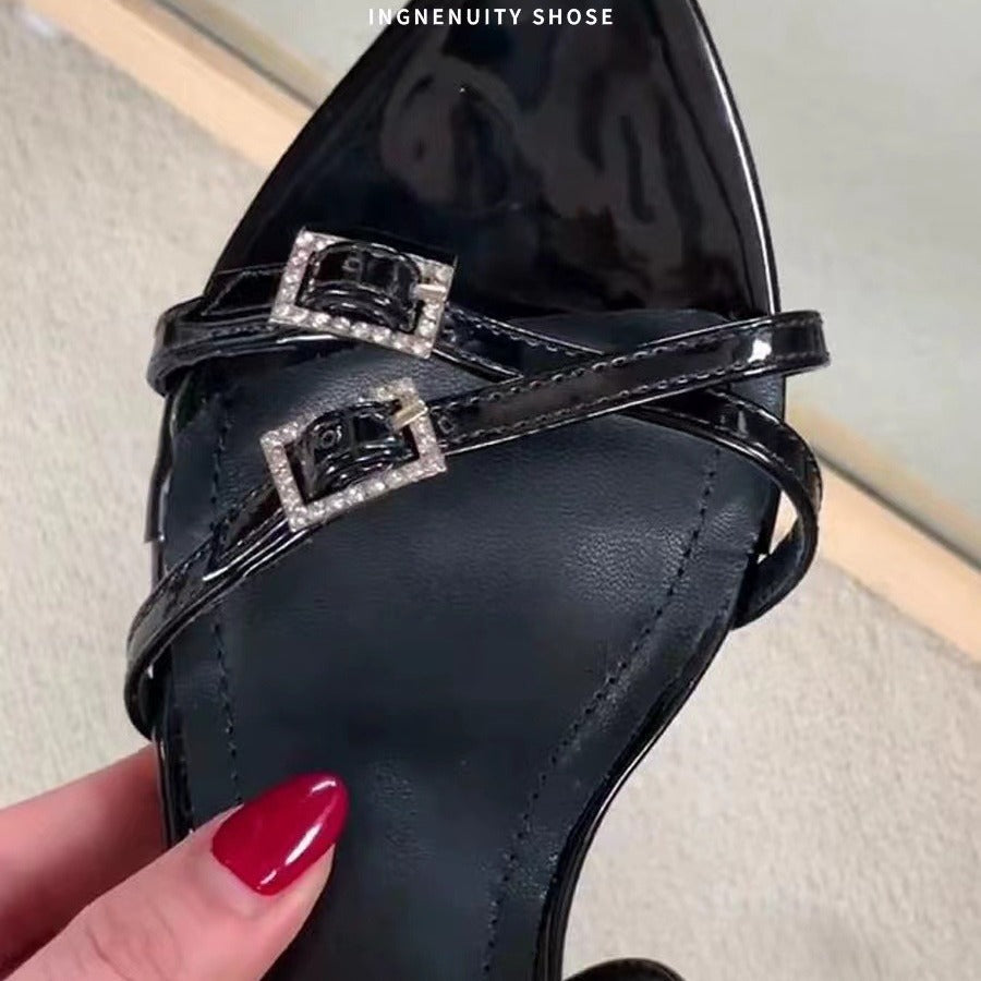 Thin Belt Classy High Heels