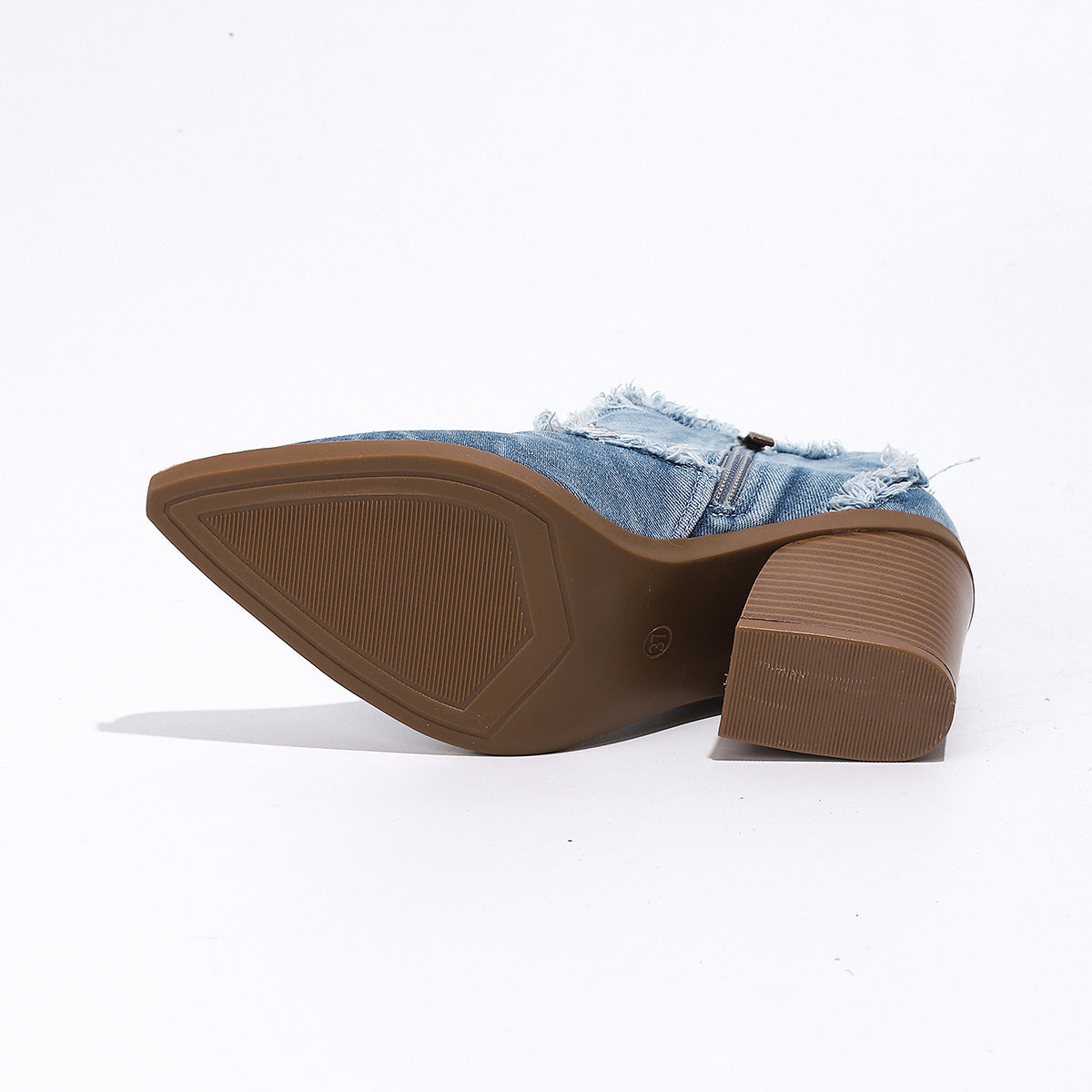 Pointed-toe Western Cowboy Ankle Boots