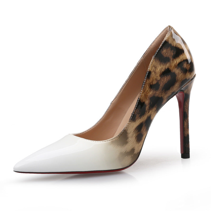 Leopard Pointed High Heels
