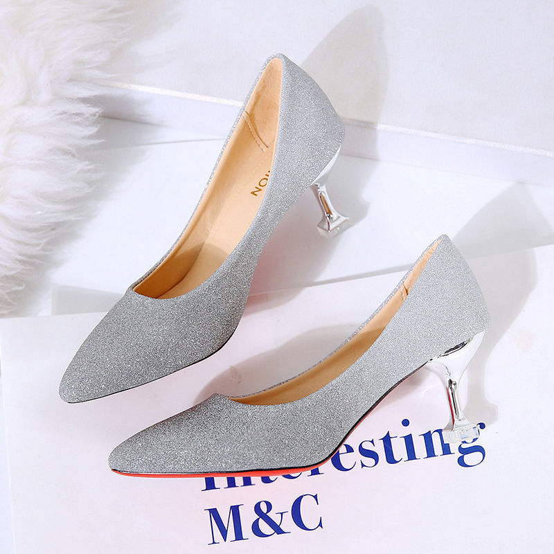 Gradient Pointed French Stiletto High Heels