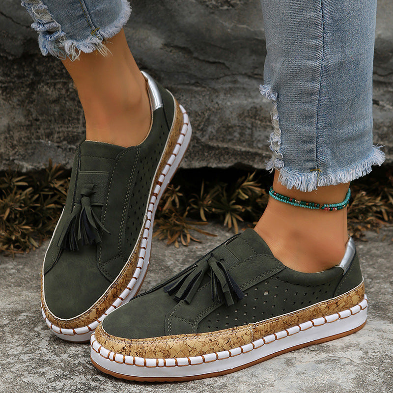 Tassel Round Toe Flat Shoes