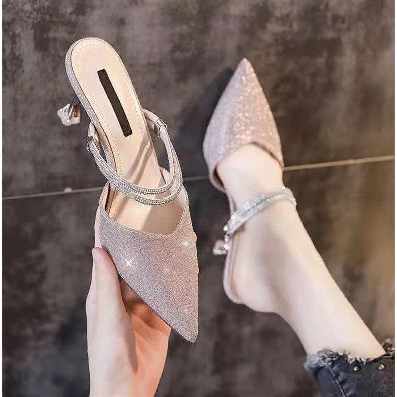 Baotou Sandals Stiletto Heel