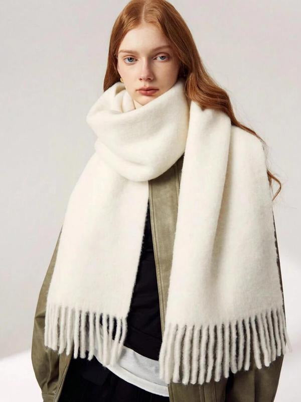 Wool Solid Color Comfortable High Quality Scarf