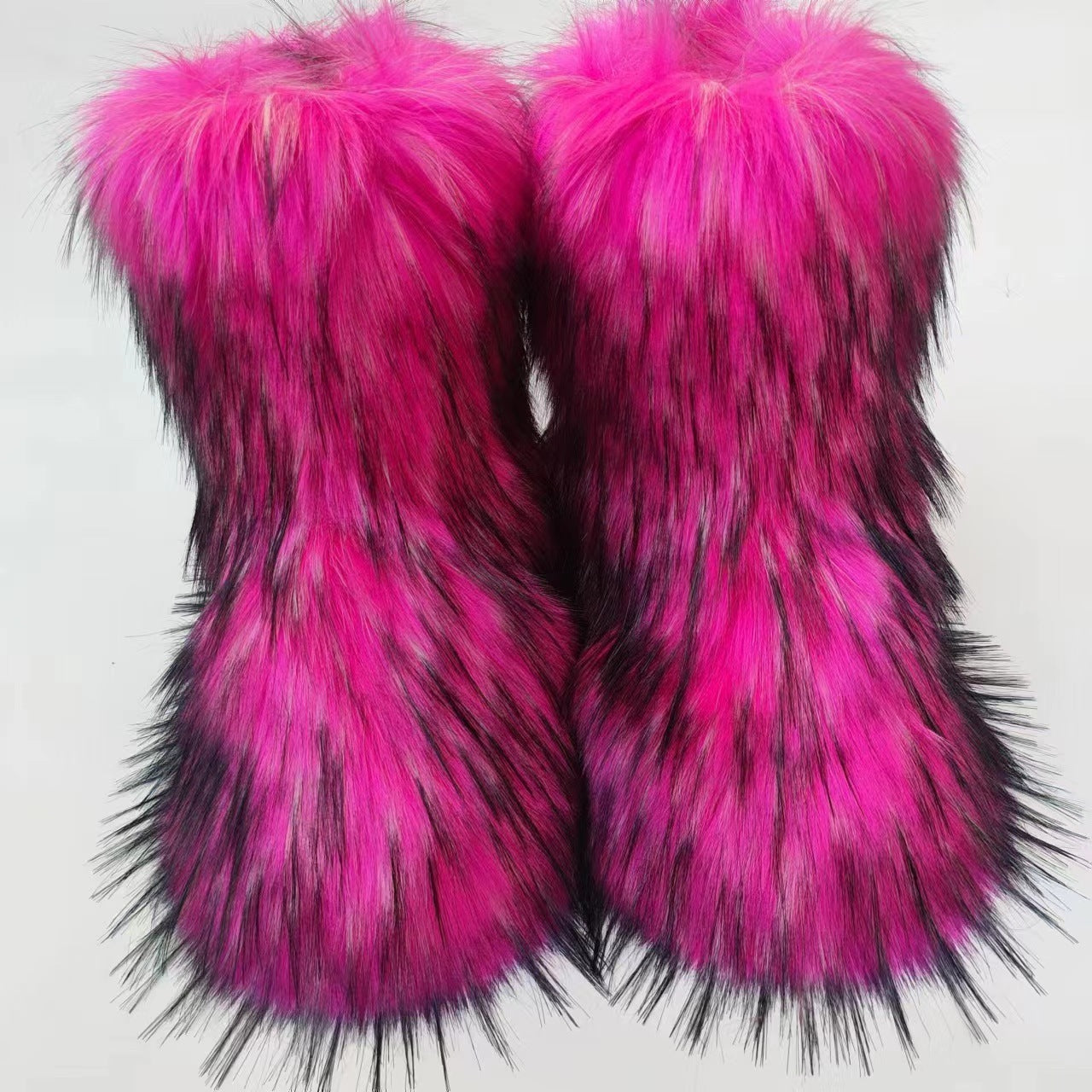 Wild Warm Mid-Calf Fur Boots