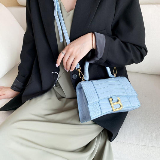 Hourglass Top Handle Bag