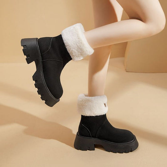 Fleece-lined Thickening Thermal Cotton Boots