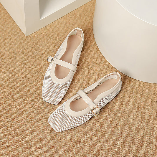 Mesh Breathable Hollow Out Flats