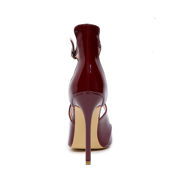 Cross Strap Stiletto High Heels