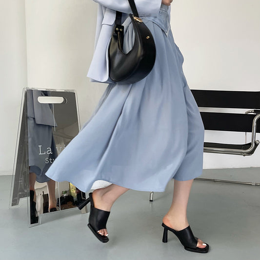 Open Square Toe High Heels