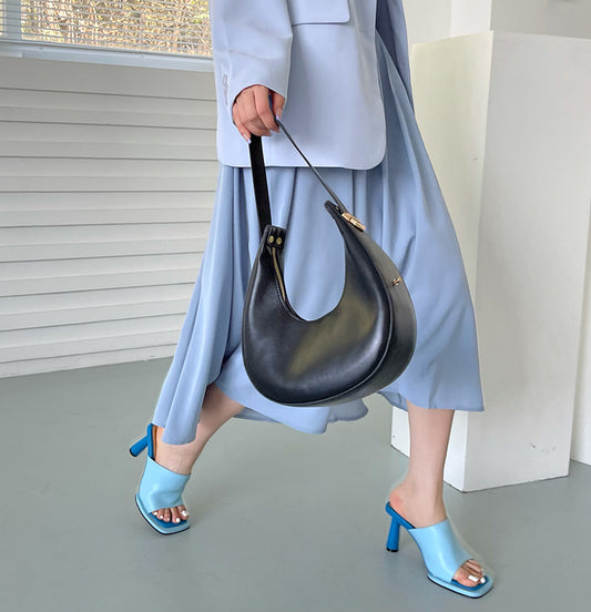 Open Square Toe High Heels