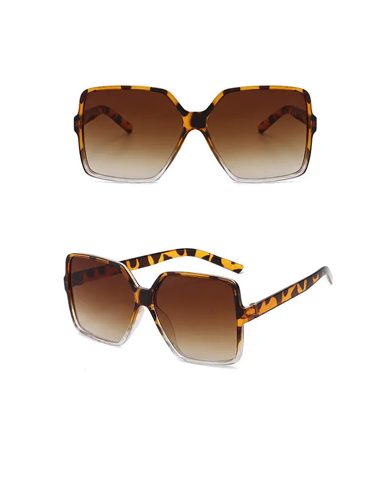 Square Frame Oversized Sunglasses