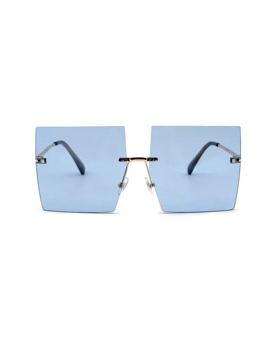 Vintage Square Rimless Sunglasses