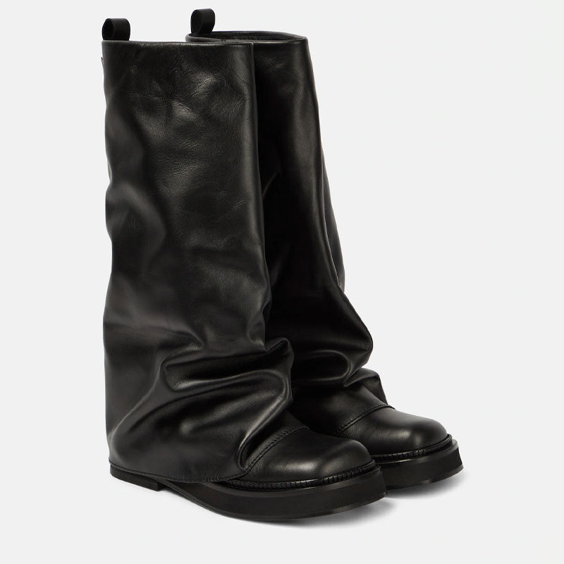 Over The Shoe Round Long Tube Boots