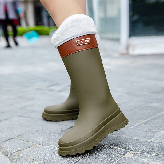 Long Tube Stylish Rain Waterproof Boots