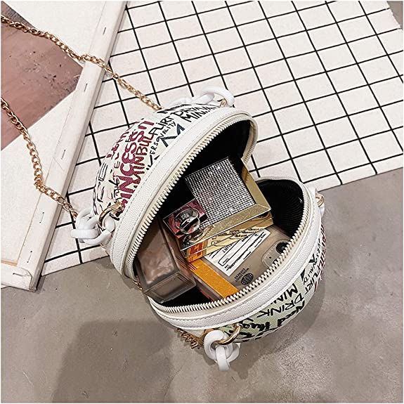 Graffiti Letter Basketball Shaped Purse