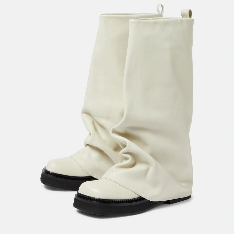 Over The Shoe Round Long Tube Boots
