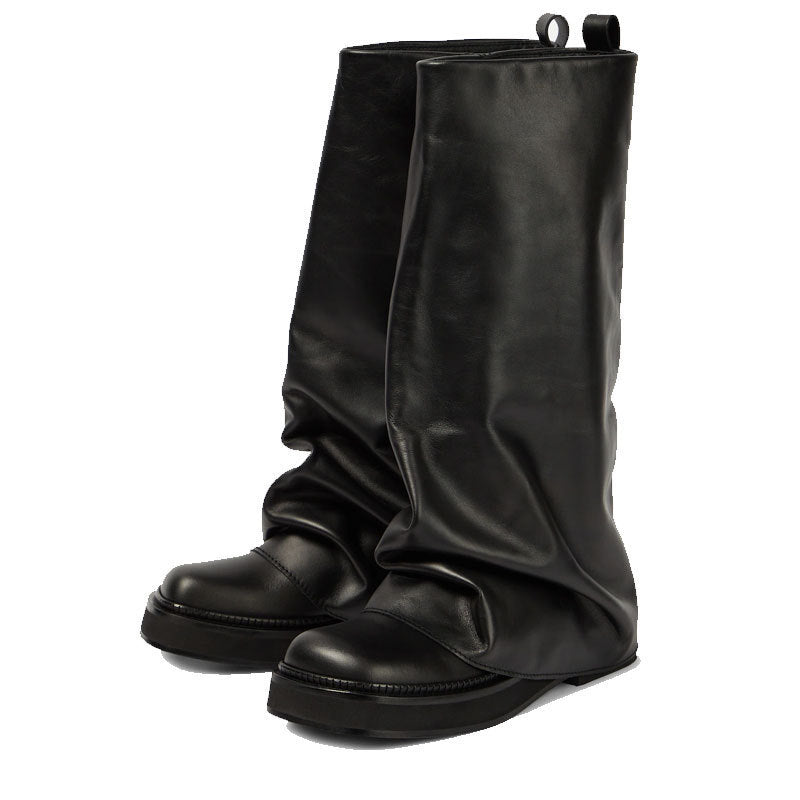 Over The Shoe Round Long Tube Boots