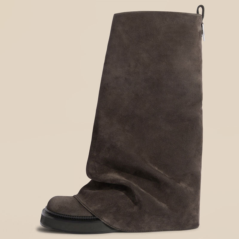 Over The Shoe Round Long Tube Boots