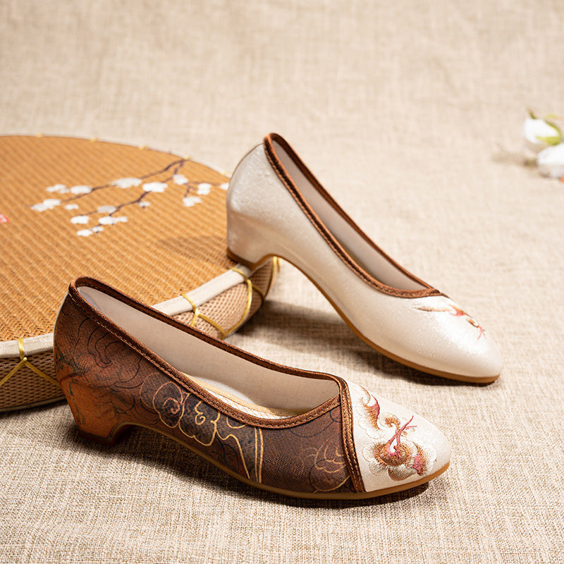 Embroidered Ethnic Style Flats