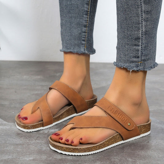 Ring Toe Thick-Sole Flip-Flop Sandals