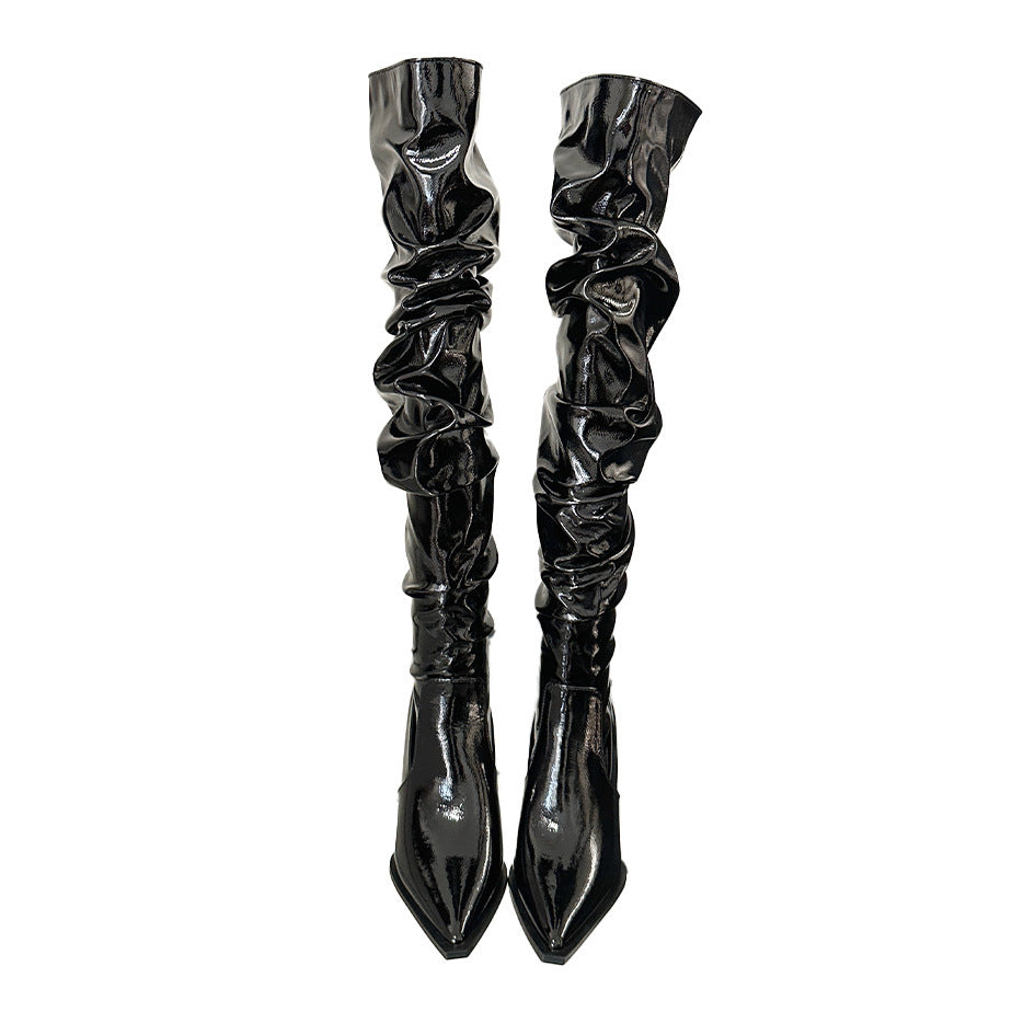 Autumn Stiletto Pile Style High Heel Over The Knee Boots