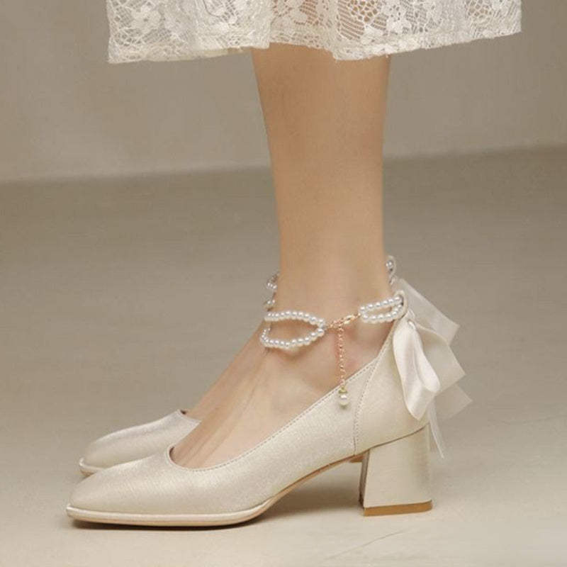 Square Toe High Heels