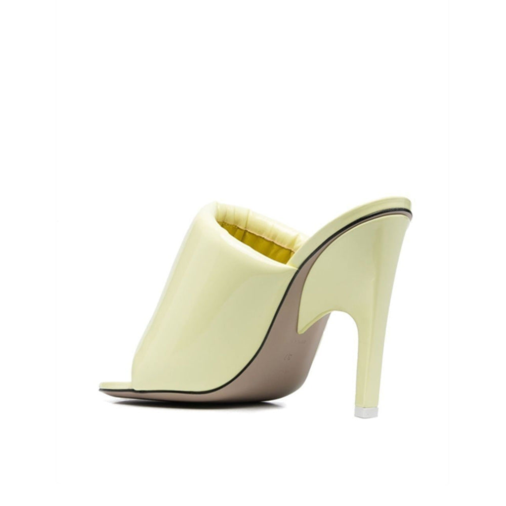 Open Toe Half Slippers Stiletto Sandals