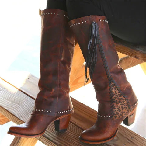 Leather Stitch Boots
