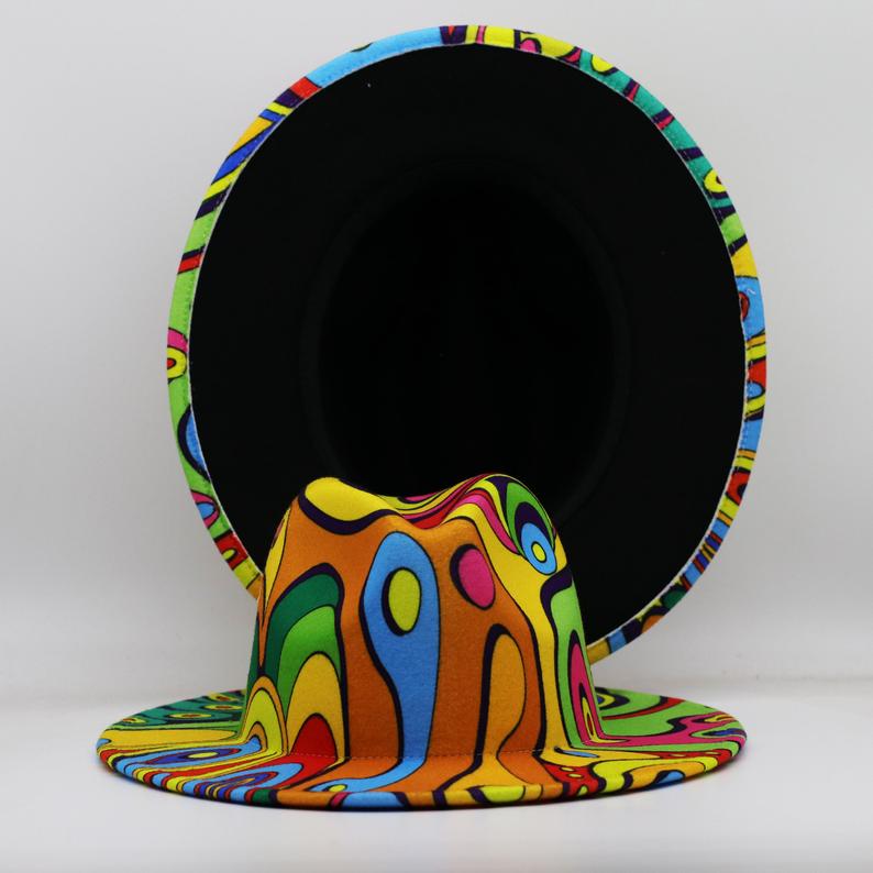 Printed Jazz Fedora Hat