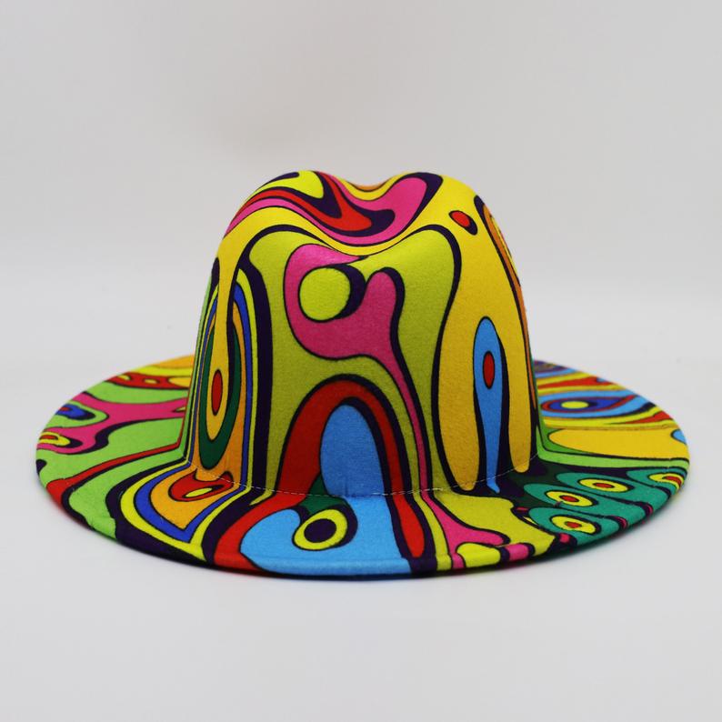 Printed Jazz Fedora Hat
