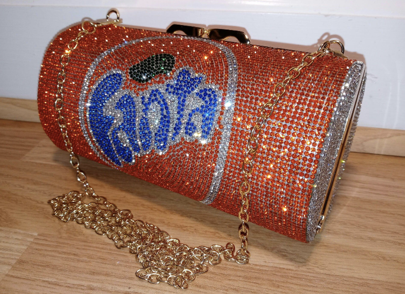 Soda Can Sparkly Clutch Purse